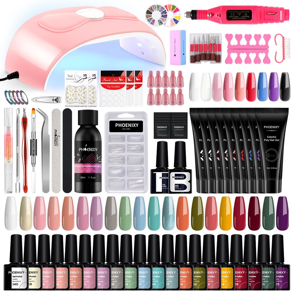 Buy PHOENIXY Nail Tools Set Nail Gel Polish Nail Extension Gel Kit With