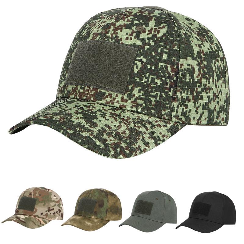 Military Fans Special War Cap Camouflage Velcro Hard Top Outdoor Baseball Cap Men'S And Women'S Sunshade Sports