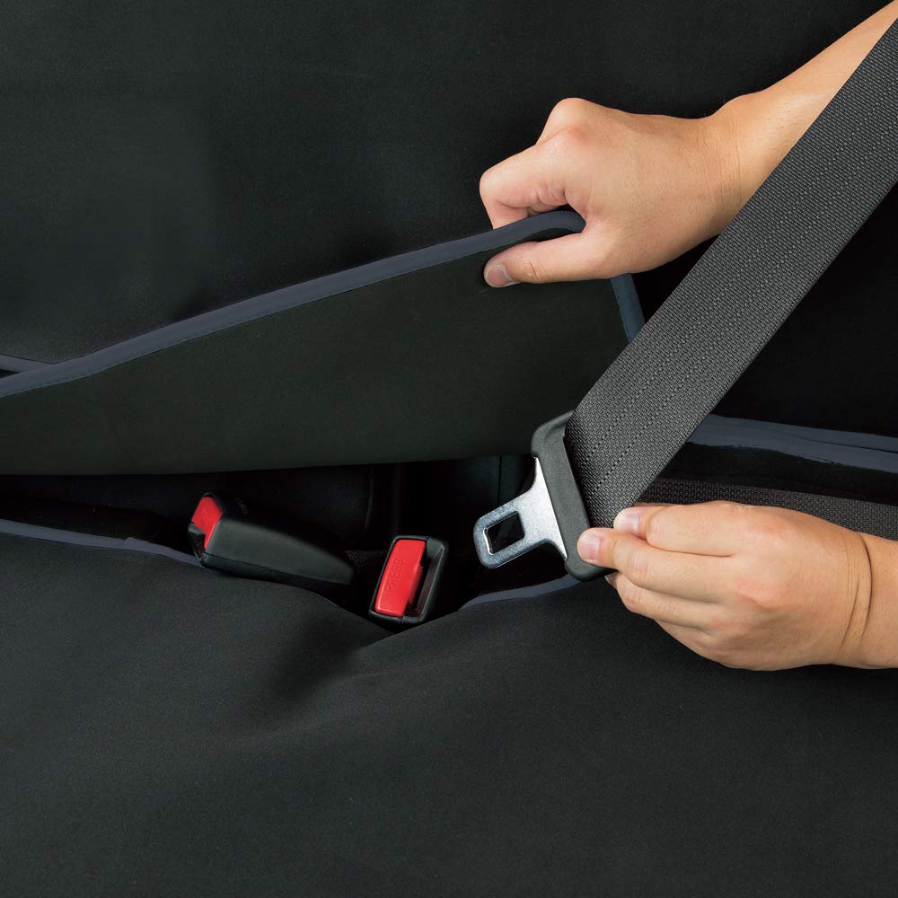 BONFORM Waterproof Rear Seat Covers for Fully Wetsuit Rear Kei/Standard Cars, Waterproof, Water-Repellent, Deodorizing, Antibacterial, Washable,