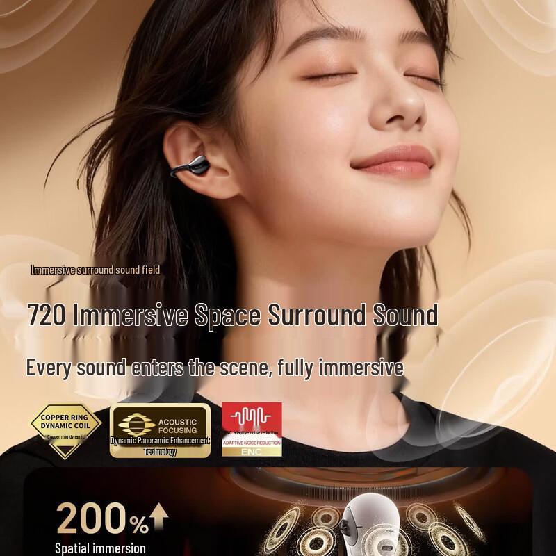Newmine LY82 Max Open-Ear Clip Bluetooth Earbuds