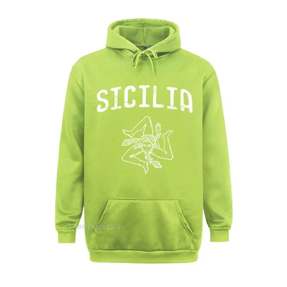 Sicilia Italia Sicilia Siciliano Siciliano Italia Felpa con cappuccio a maniche lunghe italiana Maglie comode Felpa con cappuccio in cotone Felpe con cappuccio unisex Felpa con cappuccio unisex