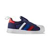 Adidas Originals Superstar 360 C Low top Skateboard Shoes Blue Red Children Aged 3 7 Years Old BA8046