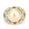 Jewelry Inlaid Austrian Fritillary Pearl Ring Women'S Ring Jewelry Accessories Beads 14Mm