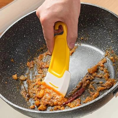 Temizlik Spatulası Mutfak Kazıyıcı Yumuşak Bıçak Kazıyıcı Fırça Kirli Tava Tencere Bulaşıklar Temizleyici Aletler Yemek Pişirme Fırınlama Aleti Mutfak Aleti