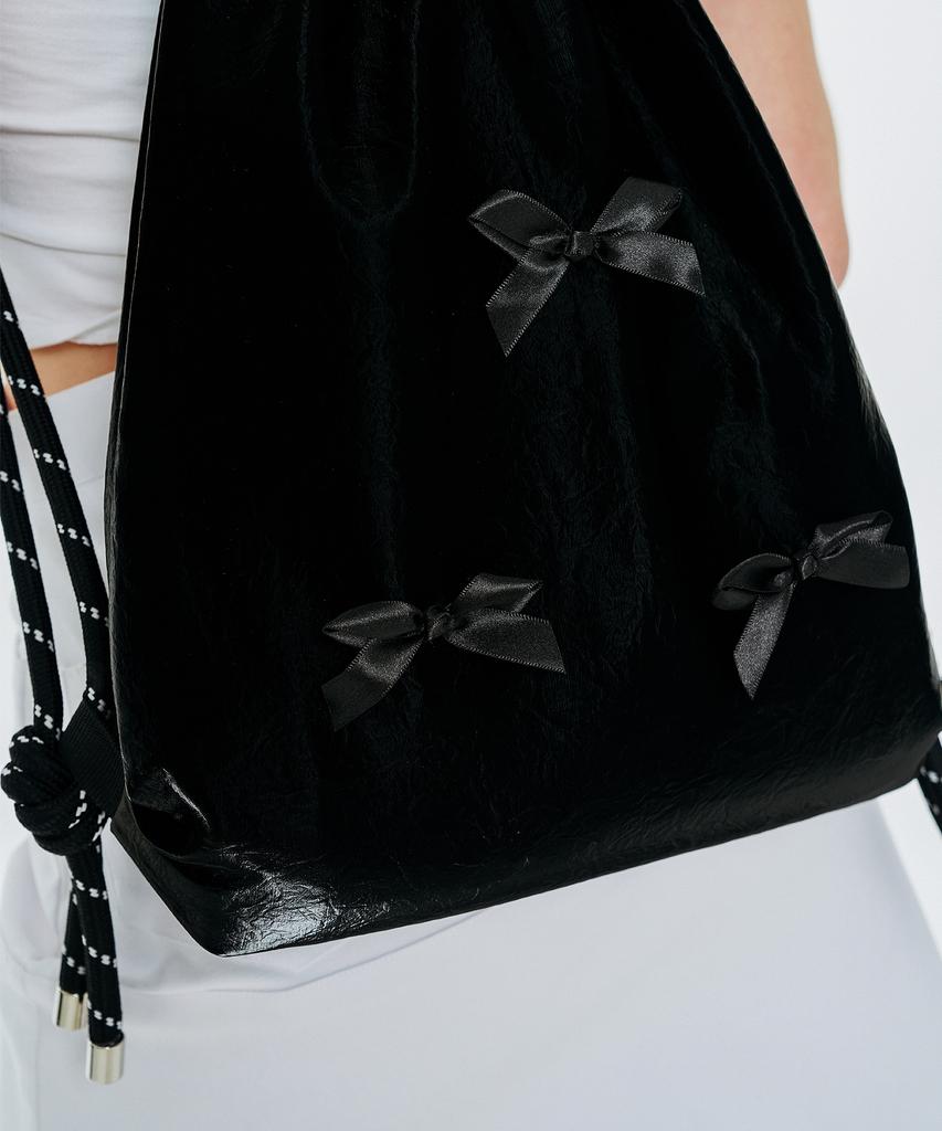 Other-Worldly Ribbon Gym Sack [Black]