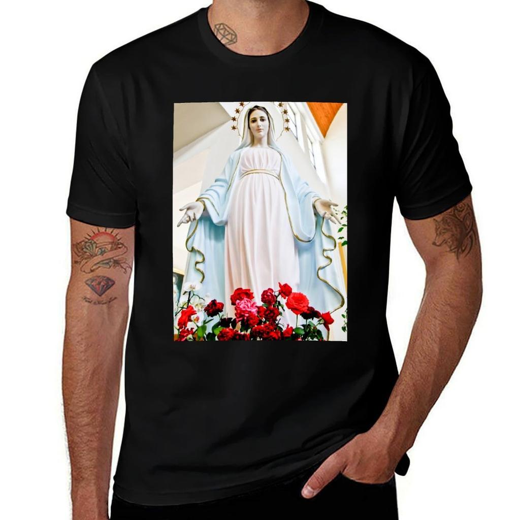 Mary Von Medjugorje T-Shirt Retro Grafikdruck T-Shirt
