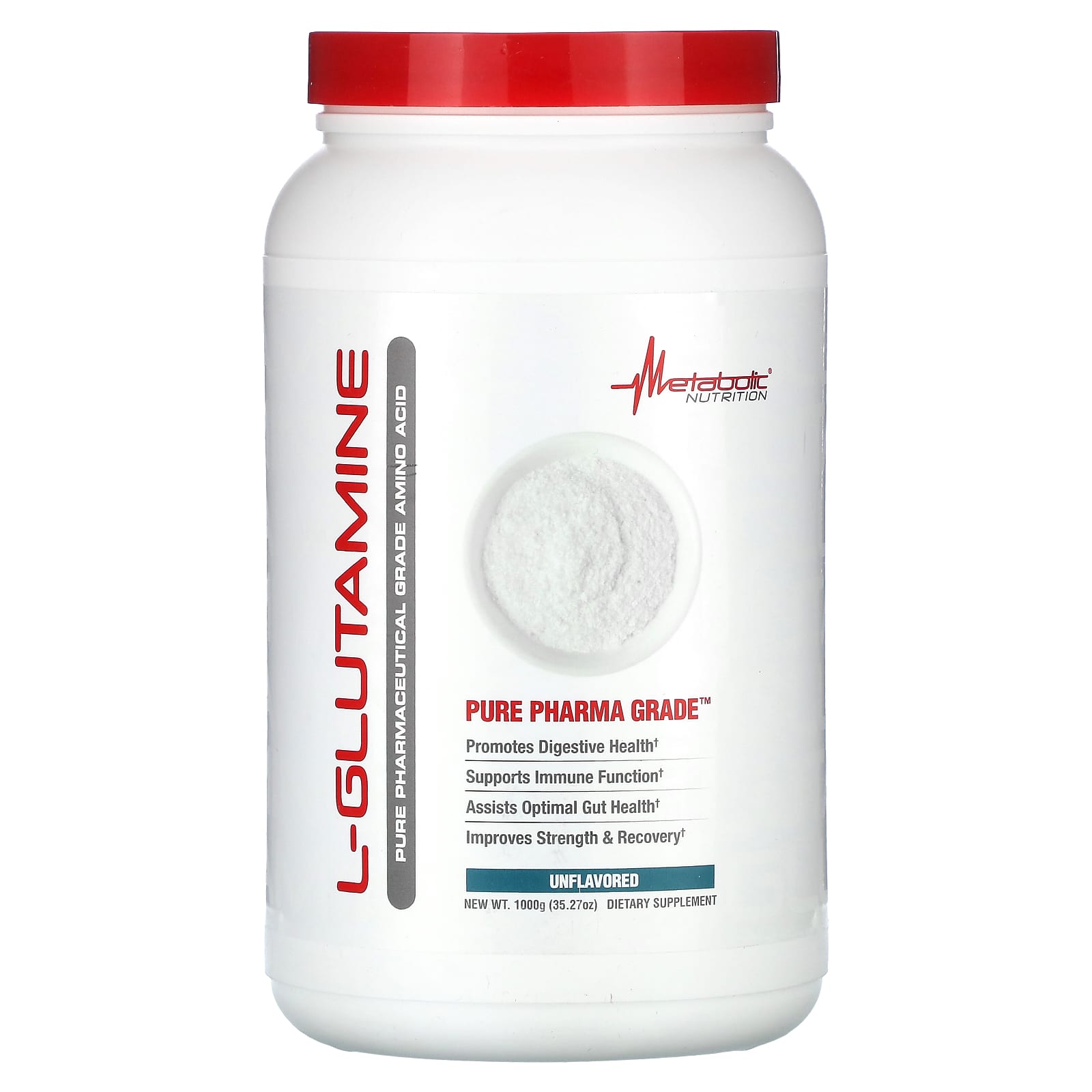 

L-Glutamine, Unflavored, 1,000G(35.27Oz)