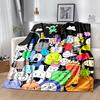 1pc Blanket Inanimate Insanity Print Design, Lightweight Blanket for Sofa, Bed- Soft &Warm, Gift for All Seasons like Christmas, Halloween