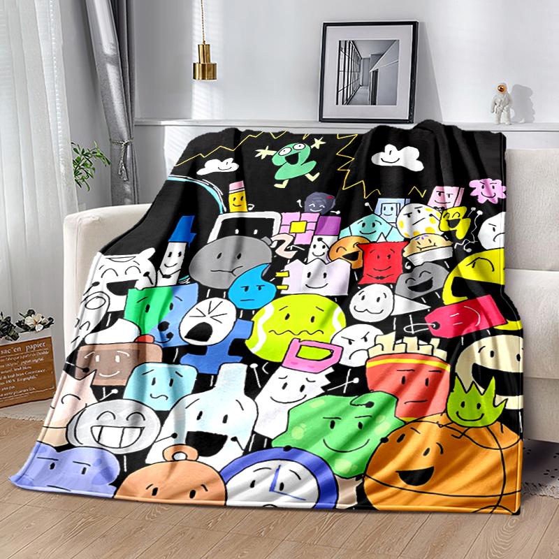 1pc Blanket Inanimate Insanity Print Design, Lightweight Blanket for Sofa, Bed- Soft &Warm, Gift for All Seasons like Christmas, Halloween