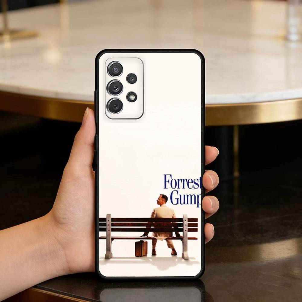 Classic film Forrest G-Gump Phone Case For Samsung Galaxy A73,A72,A71,A70,A53,A52,A51,Soft Silicone Black Cover