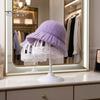 Hat Display for Boutique Stand with Arc Support, Shape Retention Lightweight Plastic Organizer, Wig Hair Salon Desktop Holder Rack Baseball