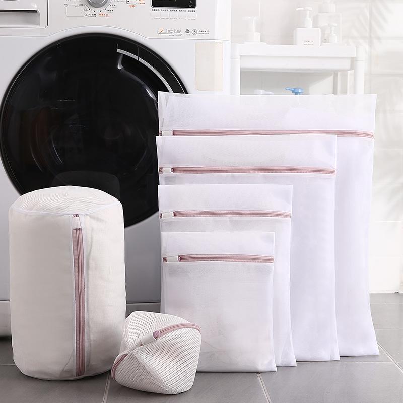 Japoński zestaw okrągłych woreczków do prania bielizny, Bez fluoru, Bezpieczny w pralce