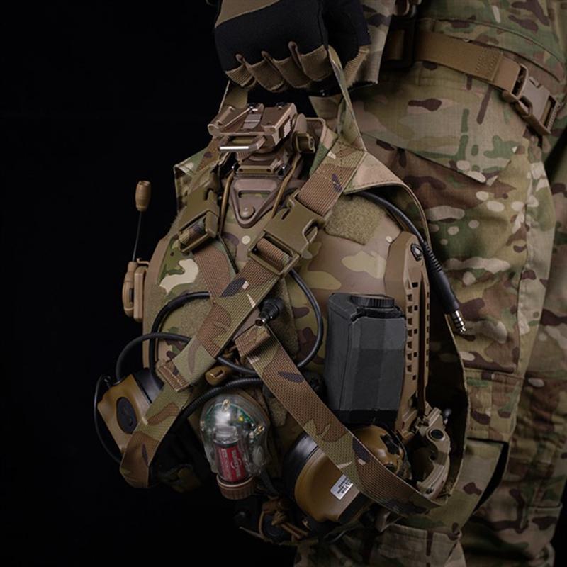 Tactical Helmet Bag Pack Multi-Purpose Molle Storage Rapid Deployment Helmet Carrying Pouch for Hunting Shooting Combat Helmets