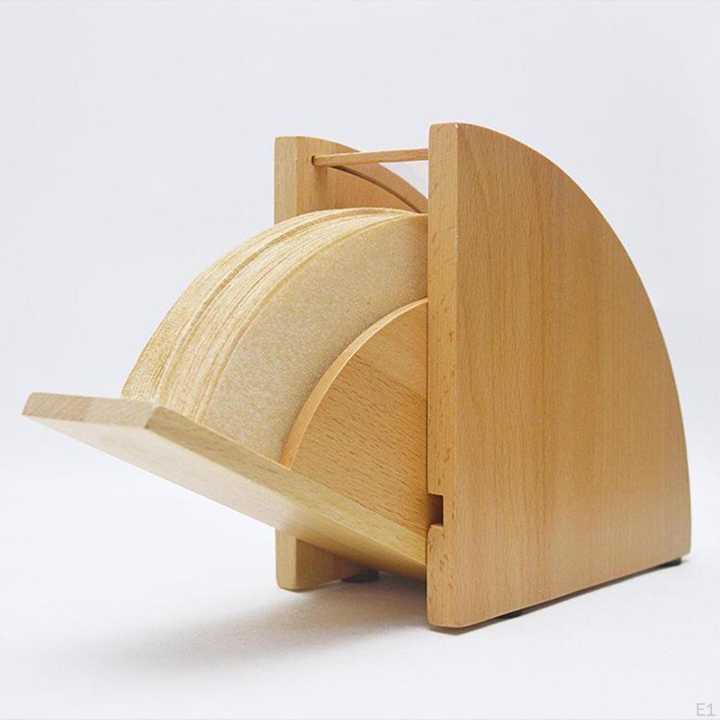 Filter Paper Dispenser Holder Rack Stand Dustproof Protective Boxes Case Cover Container