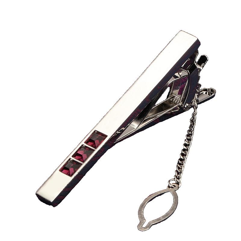 Men'S Fashion Versatile Tie Clip Business Dress Gold Silver Wedding Men'S And Women'S Pin Korean Version Security Collar Clip