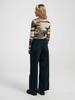 Women's Sexy Leopard Print Mesh Slim-Fit Bodysuit Top for Autumn/Winter