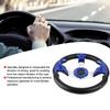13in 320mm Universal PU Leather Car Sport Racing Drift Steering Wheel Blue