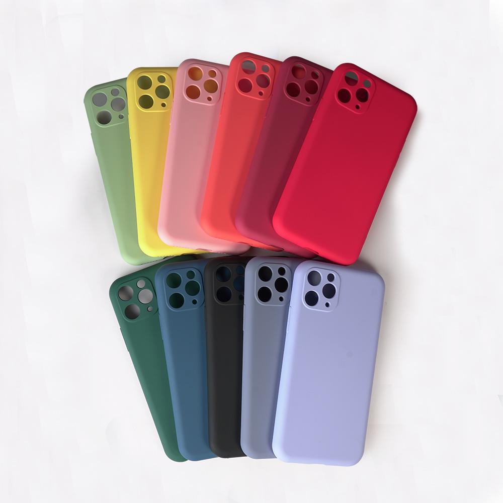 Applicable To Apple 13 Mobile Phone Case Iphone12tpu Imitation Liquid Silicone Fine Hole All-inclusive Anti-drop Protective Case 14Pro