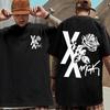 Camiseta de Moda Hip Hop Unisex para Mujer Camiseta con Estampado del Tour 2026 Lost Americana de MGK Manga Corta Holgada Casual Camisetas de Algodón Oversize