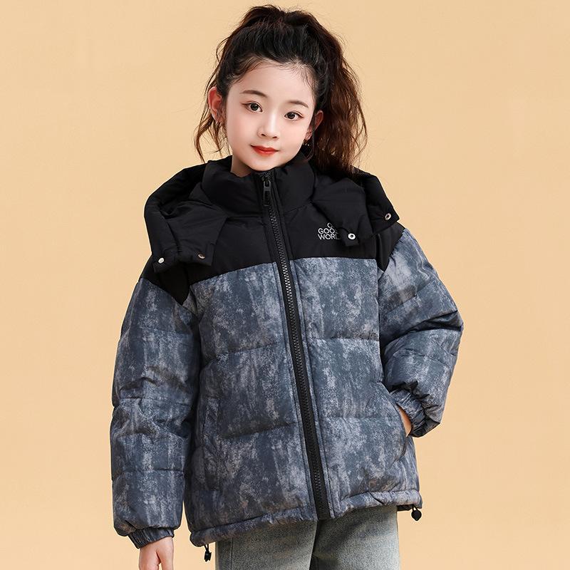 Children's Camouflage Down Jackets for Boys and Girls Winter New Workwear Thickened Down Jackets