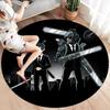 Chainsaw Man Round Area Rug Carpet Rug For Living Room Bedroom Sofa Playroom Decor Nonslip Floor Mat
