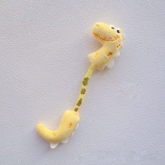 Plush Dinosaur Cat Toy Interactive Cat Chew Bite Toy with Natural Fruits Self Play Kicker??Toy for Indoor Cats Kittens