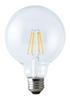 Tokyo Metal Industries Tome LED Lamp LDG7L-GC60W-TM Ball Bulb, Warm White, Glass, Clear LDG7L-GC60W-TM