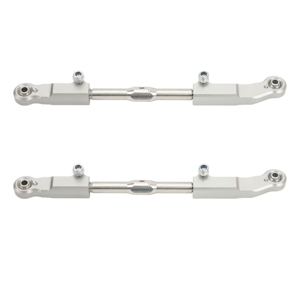 2pcs RC Rear Upper Suspension Pull Rod Aluminum Alloy Silver Accessories for Corally Kronos 6S 1 8 RC Car
