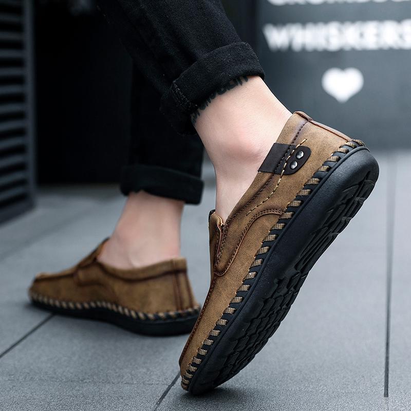 Size 38-48 Men's Moccasins Men's Shoes Men's Casual Shoes Handmade Leather Shoes Men's Loafers