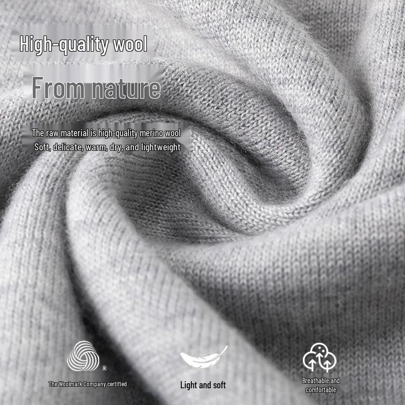 Hengyuanxiang Women's 120-Count Fine Wool Machine Washable Knit Sweater