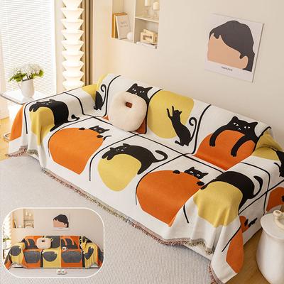 Ins Style Cartoon Chenille Sofa Cover Cloth for All Seasons Full Set of Sofa Towel Sofa Blanket Sofa Cover Sofa Cushion