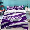 Kings Basketball Team Logo 3pcs Bedding Set,Including 1pc Duvet Cover And 2pcs Pillowcases Perfect Gift for Christmas,Ideal for Bedroom, Dormitory