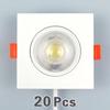 20 adet Led Downlight 5W 7W 9W 12W 110V/220V Tavan Lambası Gömme Downlight Yuvarlak/Kare Led Panel Işık Spot