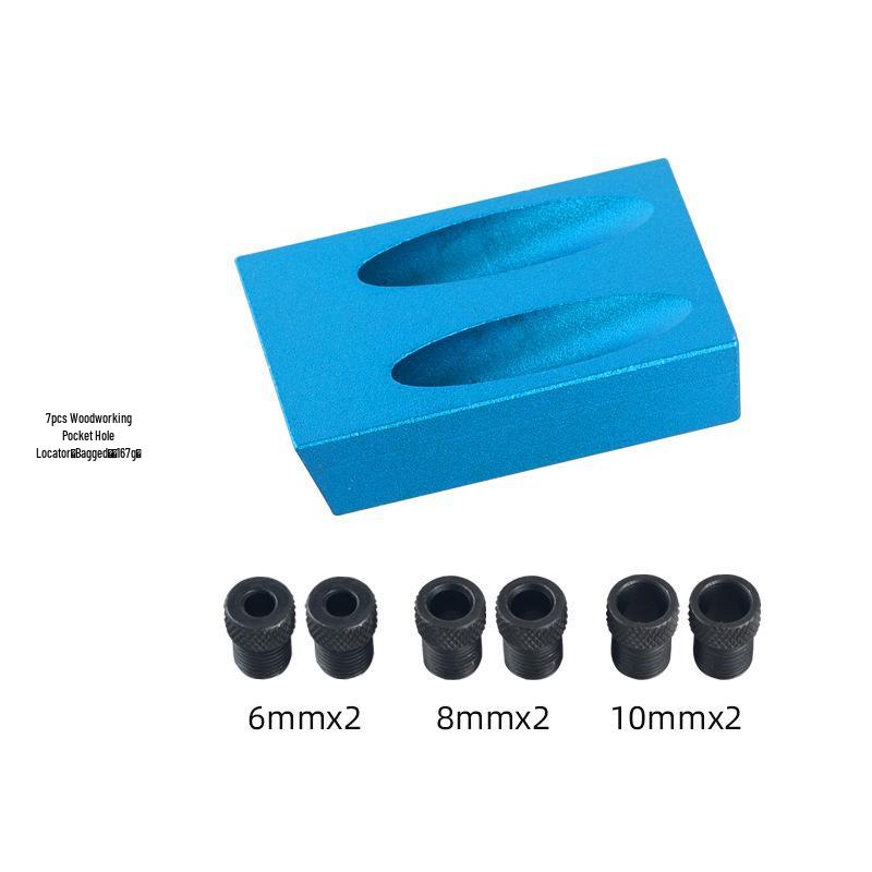 15° Blue Woodworking Oblique Hole Locator Puncher