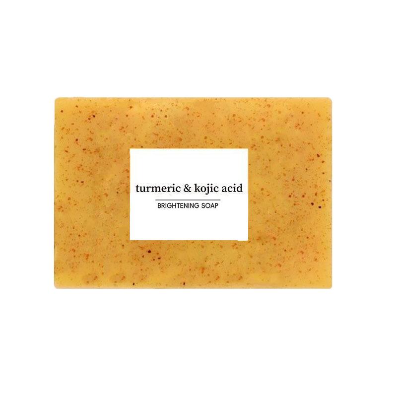 TK Style European and American Turmeric, Lemon, Kojic Acid, and Ginger Handmade Granular Soap for Bathing and Face Washing