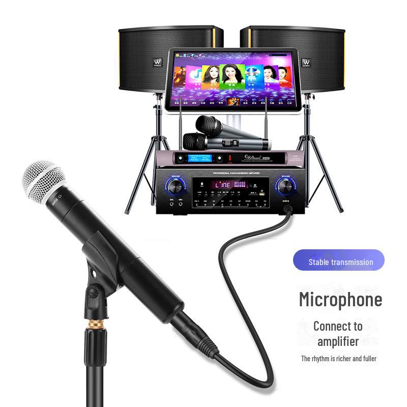 Biaz 1.5m Microphone Audio Cable: 6.5mm to Canon Male, Canon Male to Female, 6.35mm Port