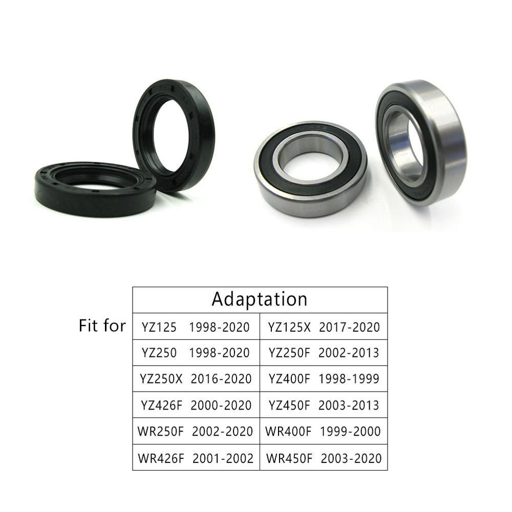 Front Wheel Bearing Kit For Yamaha WR250F WR450F WR 426F WR 400F WR 450F YZ 125