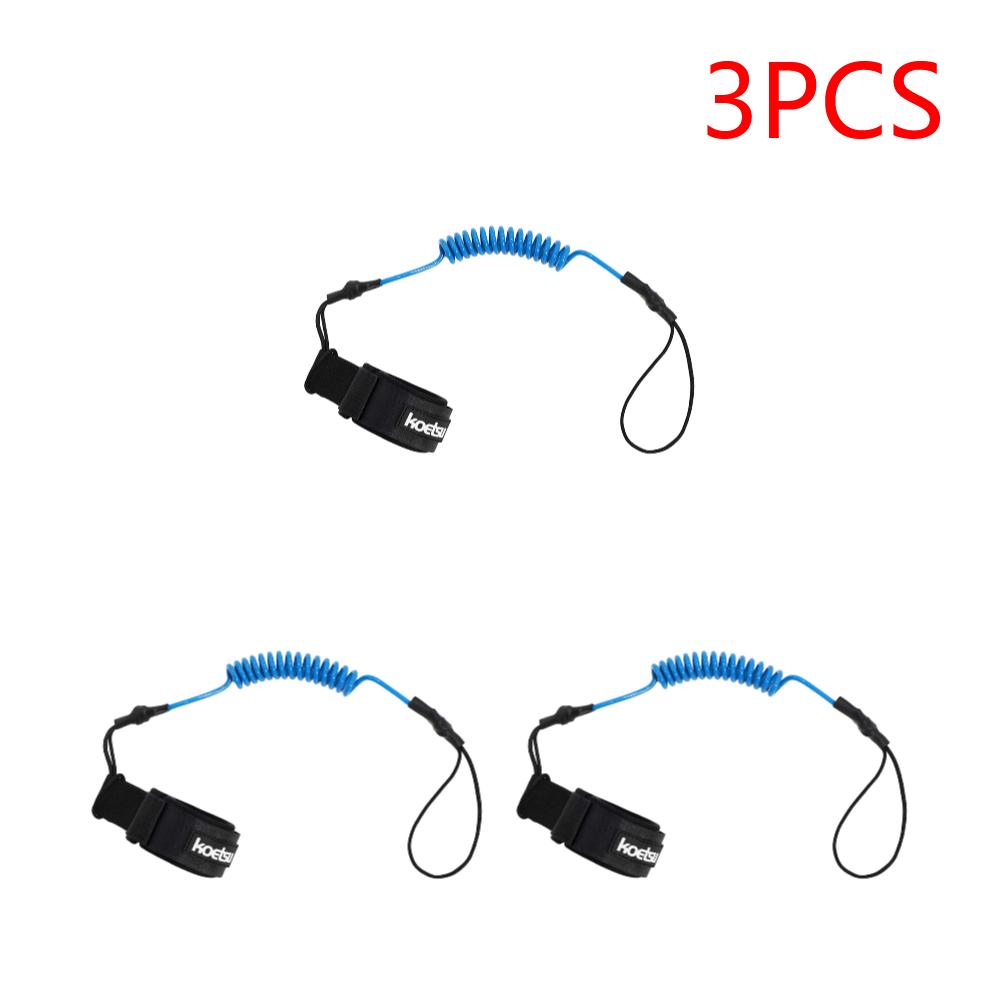 Coiled Bodyboarding Leash TPU Material Strong Cord Stand UP Paddle Board Leg Rope Stretchable for Fishing Tools Rods Strap