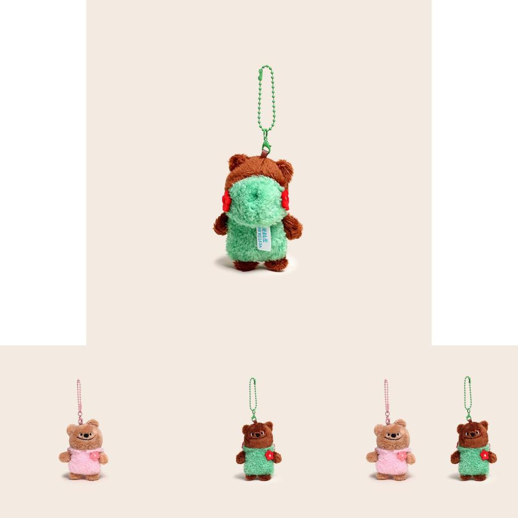 Paar Bär Paar Plüsch Schlüsselanhänger Mit Kleiderdesign Für Geschenk Und Dekoration
