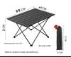 Portable Foldable Roll-Up Iron Camping Picnic Table with Iron Pipe Bracket