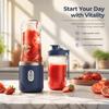 400ml Portable Electric Juicer 6 Blades Fruit Juice Cup USB Rechargeable Automatic Small Juicer Smoothie Blender Machine Food Processor