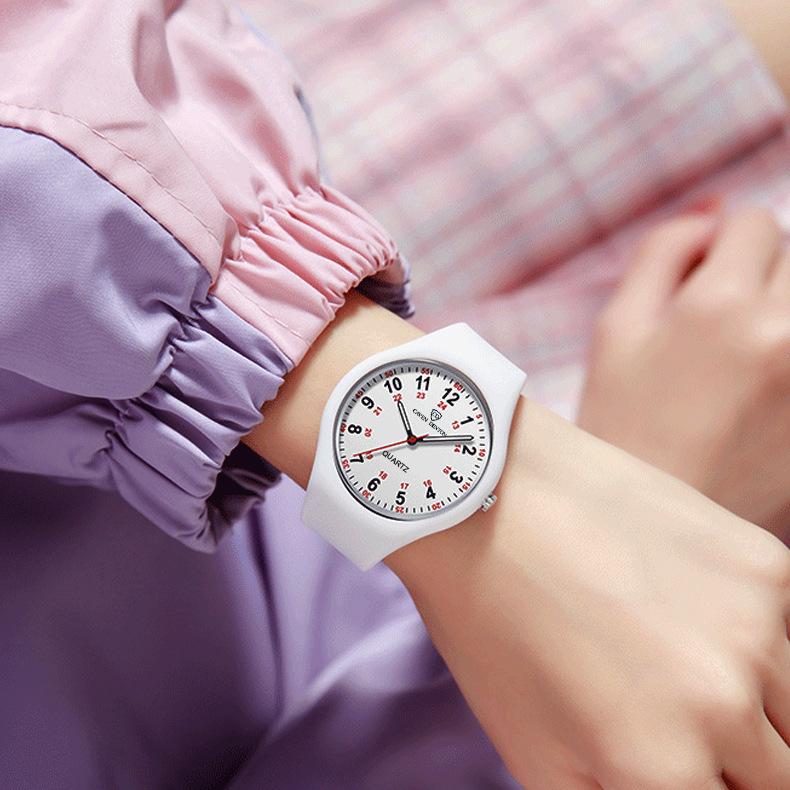 Creative wind children's watch, silicone strap, cute waterproof children's hands for primary and secondary school students