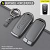 Zinc Alloy Leather Car Key Case Cover for Volkswagen Volkswagen Touareg 2018 2019 2020 2021 2022 2023 Long Range Car Key Case