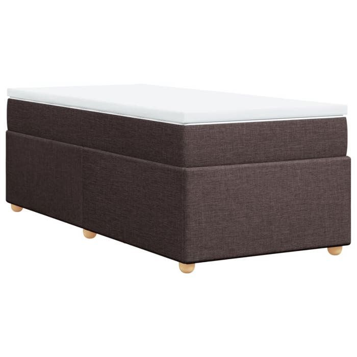 Maison Exclusive - Sommier à lattes de lit avec matelas Marron foncé 100x200 cm