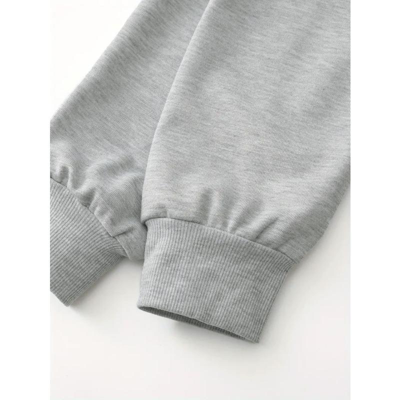 European sizes Creative Collage of English Letters Sweet Love, a Cozy And Easy Round-Neck Sweatshirt for Kids Featuring Animated Prints