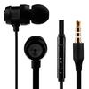 Yadesign 2-Pack Wired Earphones with Mic and Volume Control (Black and Gold)