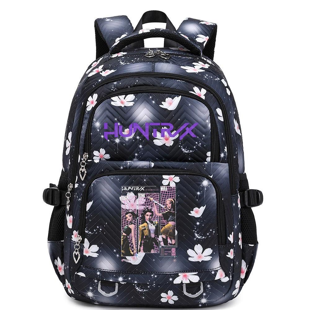 Kids Girls Kpop Hunters Rumi Zoey Printed Backpack Student School Waterproof Big Bag