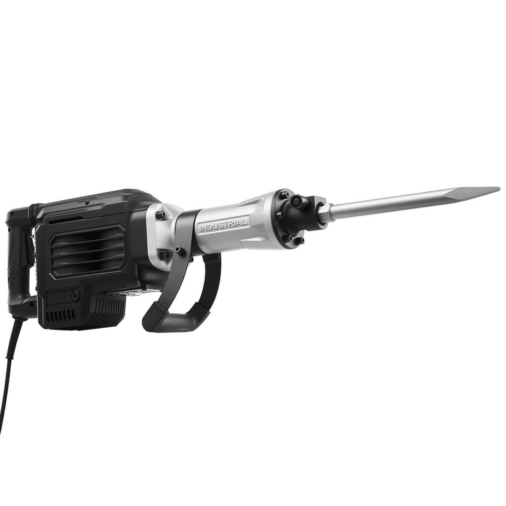 VEVOR Demolition Jack Hammer, 2800 W Powerful Electric Jackhammer, 1200 BPM Concrete Breaker with 3 Chisels, a Clay Spade, Carrying Case, Gloves