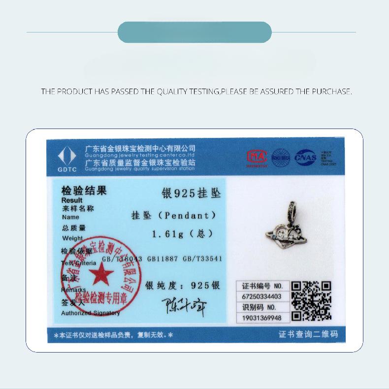 S925 Sterling Silver Love Family Pendant Accessories, Warm And Happy Family Diy Beaded Bracelet