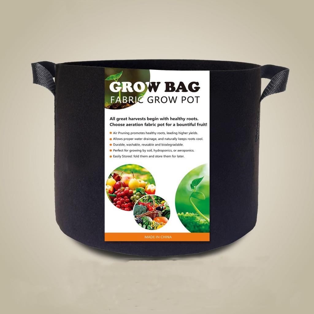 Grow Bags, Black Non-woven Fabric, Thick Bags, Tree Planting Bags, Flower Pots